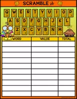 Vista previa - Unidades / Secuencias / Situaciones de Aprendizaje - I CAN PLAY SERIES SCRAMBLE TIME ThanksGiving Turkey FS - página 1