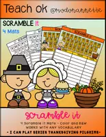 Vista previa - Unidades / Secuencias / Situaciones de Aprendizaje - I CAN PLAY SERIES SCRAMBLE TIME ThanksGiving Pilgrims FS - Portada