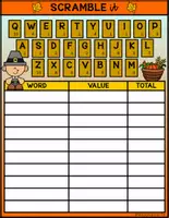 Vista previa - Unidades / Secuencias / Situaciones de Aprendizaje - I CAN PLAY SERIES SCRAMBLE TIME ThanksGiving Pilgrims FS - página 1