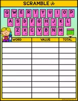 Vista previa - Unidades / Secuencias / Situaciones de Aprendizaje - I CAN PLAY SERIES SCRAMBLE TIME Back To School Girl 3 FS - página 1