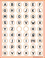 Vista previa - Hojas de trabajo - Alphabet Missing Letters FS - página 2