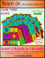 Vista previa - Juegos / Gamificación - I CAN SPEAK Series Name 3 in 5 FS - Portada