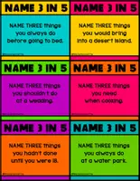 Vista previa - Juegos / Gamificación - I CAN SPEAK Series Name 3 in 5 FS - página 1