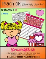 Vista previa - Unidades / Secuencias / Situaciones de Aprendizaje - I CAN PLAY SERIES SCRAMBLE TIME Valentine s Kids Girl 2 FS - Portada