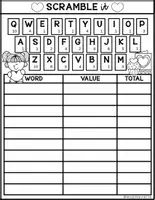 Vista previa - Unidades / Secuencias / Situaciones de Aprendizaje - I CAN PLAY SERIES SCRAMBLE TIME Valentine s Kids Girl 2 FS - página 2