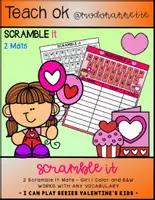 Vista previa - Unidades / Secuencias / Situaciones de Aprendizaje - I CAN PLAY SERIES SCRAMBLE TIME Valentine s Kids Girl 1 FS - Portada