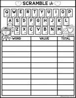 Vista previa - Unidades / Secuencias / Situaciones de Aprendizaje - I CAN PLAY SERIES SCRAMBLE TIME Valentine s Kids Girl 1 FS - página 2