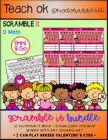 Vista previa - Unidades / Secuencias / Situaciones de Aprendizaje - I CAN PLAY SERIES SCRAMBLE TIME Valentine s Kids Bundle FS - Portada
