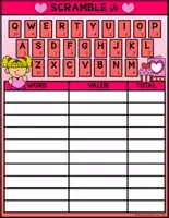 Vista previa - Unidades / Secuencias / Situaciones de Aprendizaje - I CAN PLAY SERIES SCRAMBLE TIME Valentine s Kids Bundle FS - página 2