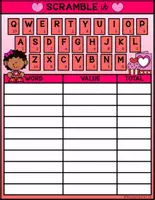 Vista previa - Unidades / Secuencias / Situaciones de Aprendizaje - I CAN PLAY SERIES SCRAMBLE TIME Valentine s Kids Bundle FS - página 3