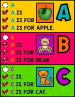 Vista previa - Juegos / Gamificación - I CAN READ Series RING CARDS Alphabet Initial letter FS - página 1