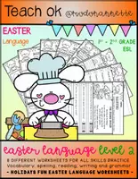Vista previa - Unidades / Secuencias / Situaciones de Aprendizaje - HOLIDAYS FUN Easter Language WORKSHEETS LEVEL 2 FS - Portada