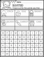 Vista previa - Unidades / Secuencias / Situaciones de Aprendizaje - HOLIDAYS FUN Easter Language WORKSHEETS LEVEL 1 FS - página 3
