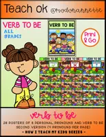 Vista previa - Decoración del aula - How I Teach My Kids Series VERB TO BE GIRL POSTERS FS - Portada
