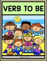 Vista previa - Decoración del aula - How I Teach My Kids Series VERB TO BE GIRL POSTERS FS - página 1