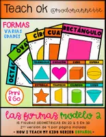 Vista previa - Decoración del aula - How I Teach My Kids Series LAS FORMAS POSTERS Modelo 2 FS (español) - Portada