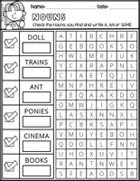 Vista previa - Unidades / Secuencias / Situaciones de Aprendizaje - How I Teach my Kids Series NOUNS WORSHEETS LEVEL 1 FS - página 2