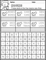 Vista previa - Unidades / Secuencias / Situaciones de Aprendizaje - How I Teach my Kids Series NOUNS WORSHEETS LEVEL 2 FS - página 1