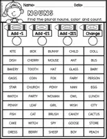 Vista previa - Unidades / Secuencias / Situaciones de Aprendizaje - How I Teach my Kids Series NOUNS WORSHEETS LEVEL 2 FS - página 3