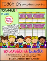 Vista previa - Unidades / Secuencias / Situaciones de Aprendizaje - I CAN PLAY SERIES SCRAMBLE TIME Back To School BUNDLE FS - Portada