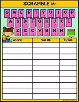 Vista previa - Unidades / Secuencias / Situaciones de Aprendizaje - I CAN PLAY SERIES SCRAMBLE TIME Back To School BUNDLE FS - página 1