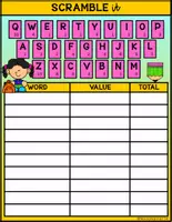 Vista previa - Unidades / Secuencias / Situaciones de Aprendizaje - I CAN PLAY SERIES SCRAMBLE TIME Back To School BUNDLE FS - página 3