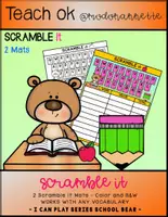 Vista previa - Unidades / Secuencias / Situaciones de Aprendizaje - I CAN PLAY SERIES SCRAMBLE TIME Back To School BEAR FS - Portada