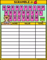 Vista previa - Unidades / Secuencias / Situaciones de Aprendizaje - I CAN PLAY SERIES SCRAMBLE TIME Back To School BEAR FS - página 1