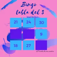 Vista previa - Unidades / Secuencias / Situaciones de Aprendizaje - Bingo Multiplicaciones - Tabla del 3 - página 3