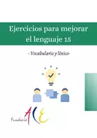 Vista previa - Hojas de trabajo - Ejercicios para mejorar el lenguaje 15 - Portada