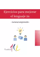 Vista previa - Hojas de trabajo - Ejercicios para mejorar el lenguaje 26 - Portada