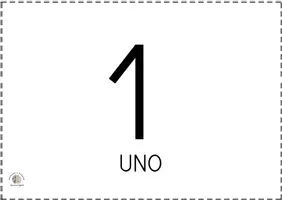 Vista previa - Tarjetas / Manipulativos - Bits de inteligencia: Números (Con nombre) - página 1