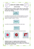 Vista previa - Juegos / Gamificación - Lenguaje: Juego de fluidez verbal - Portada