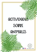 Vista previa - Tarjetas / Manipulativos - ACTIVIDADES Y TARJETAS DE ANIMALES - Portada
