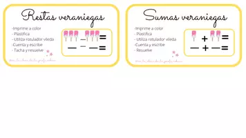 Vista previa - Unidades / Secuencias / Situaciones de Aprendizaje - Sumas y restas veraniegas - Portada