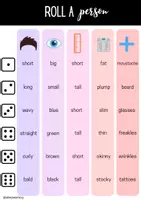 Vista previa - Hojas de trabajo - GAME & LANGUAGE SHEET - Physical Descriptions - página 2