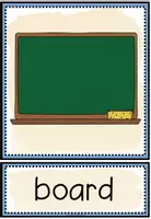 Vista previa - Tarjetas / Manipulativos - IN THE CLASSROOM - Picture + Word Cards - página 1