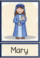 Vista previa - Tarjetas / Manipulativos - NATIVITY - Tarjetas de imágenes y palabras - página 3