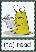 Vista previa - Tarjetas / Manipulativos - VERBS - Tarjetas de imágenes y palabras - página 3