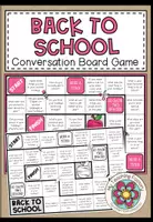 Vista previa - Hojas de trabajo - Back to school - Conversation Board Game - Portada