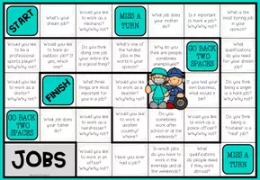 Vista previa - Hojas de trabajo - Jobs - Conversation Board Game - página 1