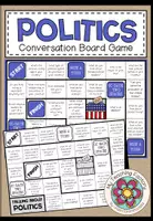 Vista previa - Hojas de trabajo - Politics - Conversation Board Game - Portada