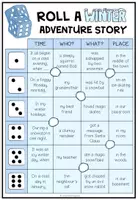 Vista previa - Hojas de trabajo - Roll a Winter Adventure Story (Creative Writing) - página 1