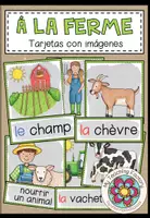 Vista previa - Tarjetas / Manipulativos - À LA FERME - Tarjetas de imágenes y palabras - Portada