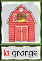 Vista previa - Tarjetas / Manipulativos - À LA FERME - Tarjetas de imágenes y palabras - página 2