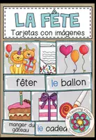 Vista previa - Tarjetas / Manipulativos - LA FÊTE - Tarjetas de imágenes y palabras - Portada
