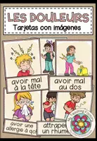 Vista previa - Tarjetas / Manipulativos - LES DOULEURS - Tarjetas de imágenes y palabras - Portada