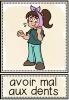 Vista previa - Tarjetas / Manipulativos - LES DOULEURS - Tarjetas de imágenes y palabras - página 1