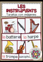 Vista previa - Tarjetas / Manipulativos - LES INSTRUMENTS - Tarjetas de imágenes y palabras - Portada