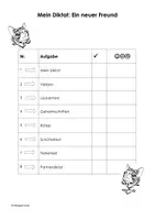 Vorschau - Arbeitsblätter - Mein neuer Freund - Diktatvorbereitung an Stationen - Deckblatt